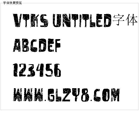 vtks untitled字体