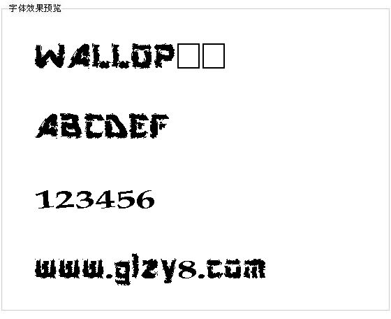 WALLOP字体