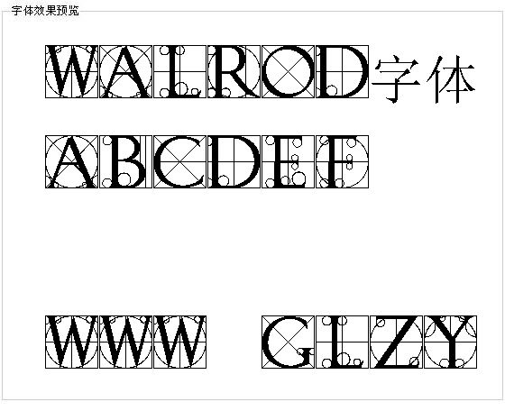 Walrod字体