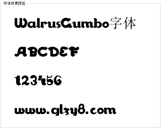 WalrusGumbo字体