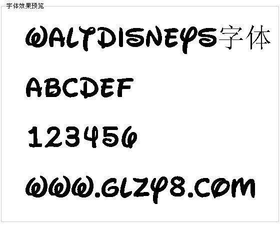 Waltdisneys字体