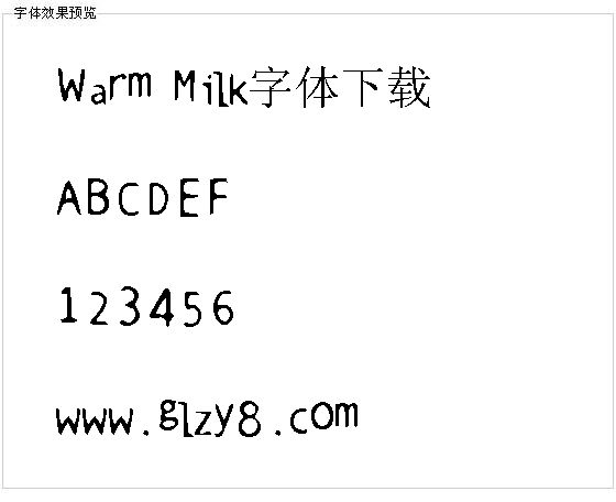 Warm Milk字体下载