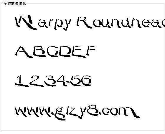 Warpy Roundheads字体