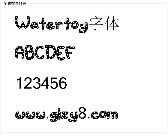 Watertoy字体