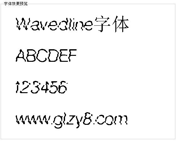 Wavedline字体