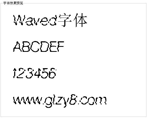 Waved字体