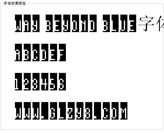 Way Beyond Blue字体