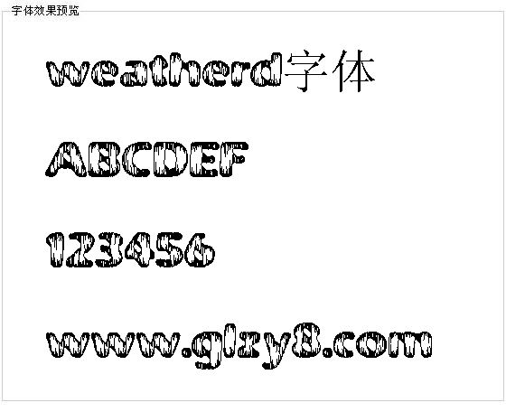 weatherd字体