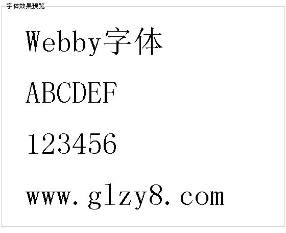 Webby字体