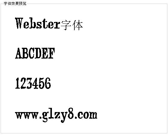 Webster字体