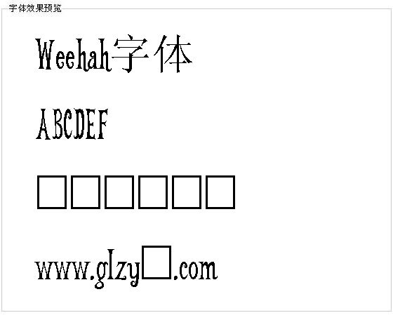 Weehah字体