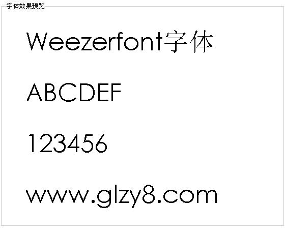 Weezerfont字体