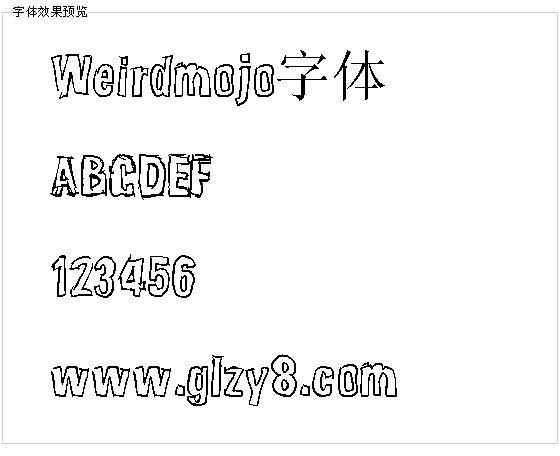 Weirdmojo字体