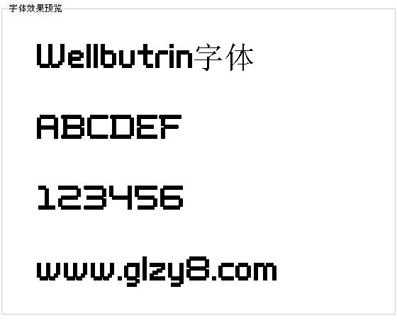 Wellbutrin字体