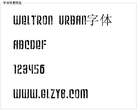 Weltron Urban字体