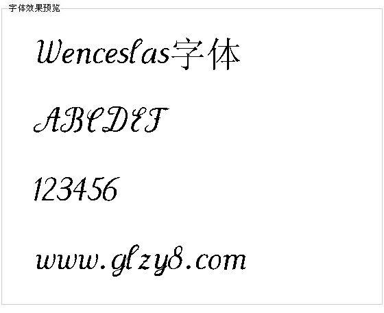 Wenceslas字体