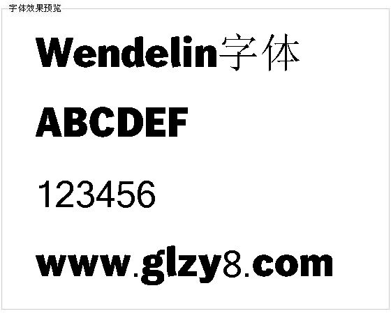 Wendelin字体