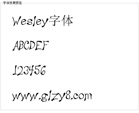 Wesley字体