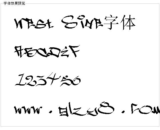 West Side字体