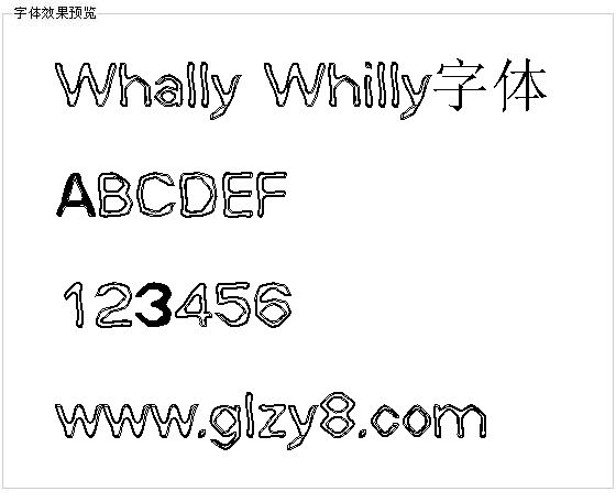 Whally Whilly字体