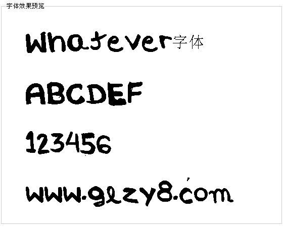 Whatever字体