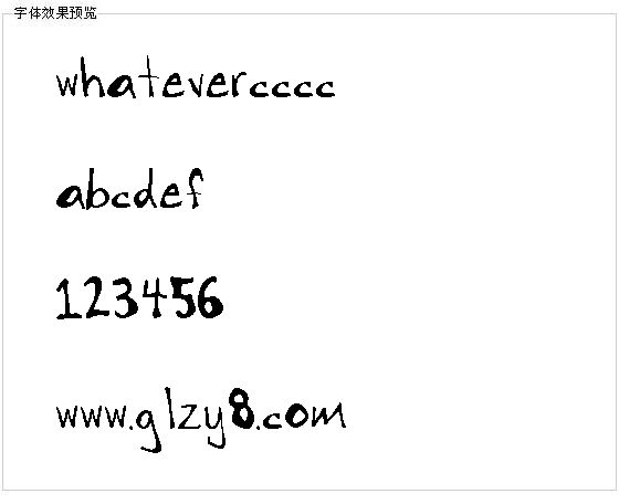 Whatever字体下载