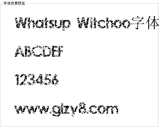 Whatsup Witchoo字体