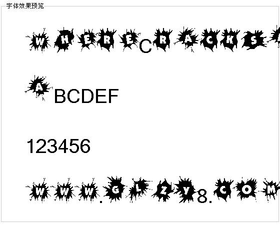 WhereCracksAppear字体