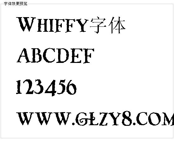 Whiffy字体