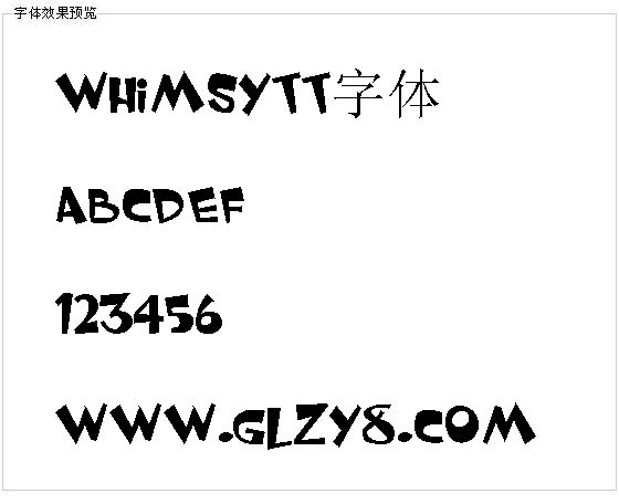 Whimsytt字体