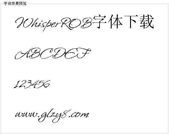 WhisperROB字体下载