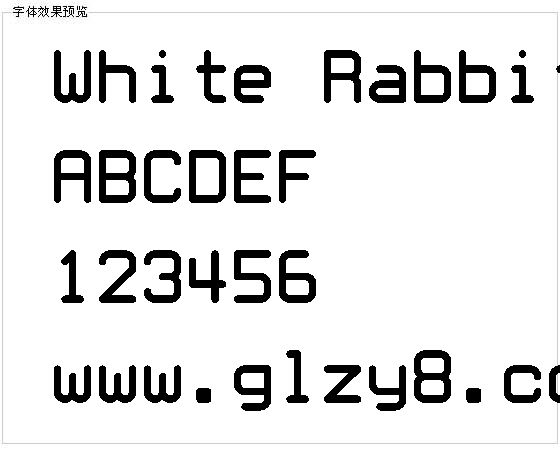 White Rabbit字体