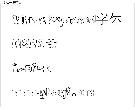 White Squared字体