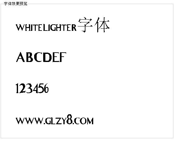 whitelighter字体