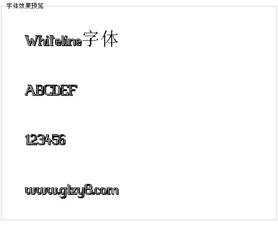 Whiteline字体