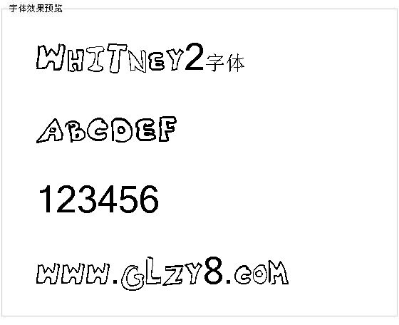 Whitney2字体