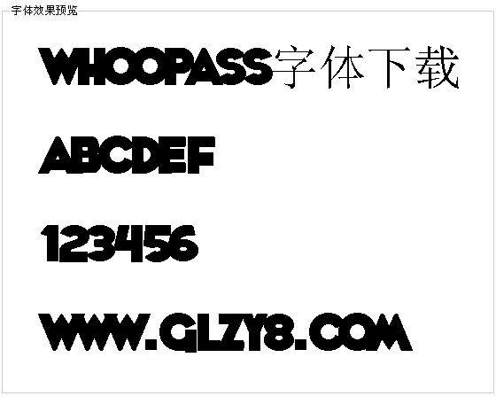 Whoopass字体下载