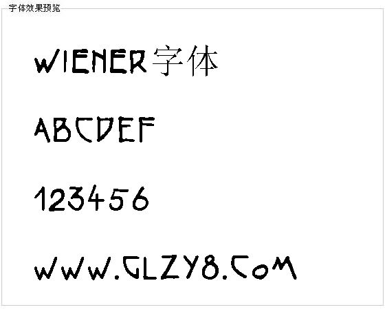 Wiener字体