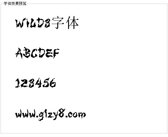 WILD3字体