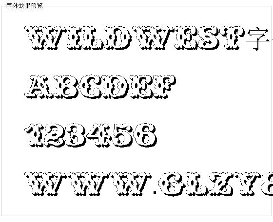 Wildwest字体