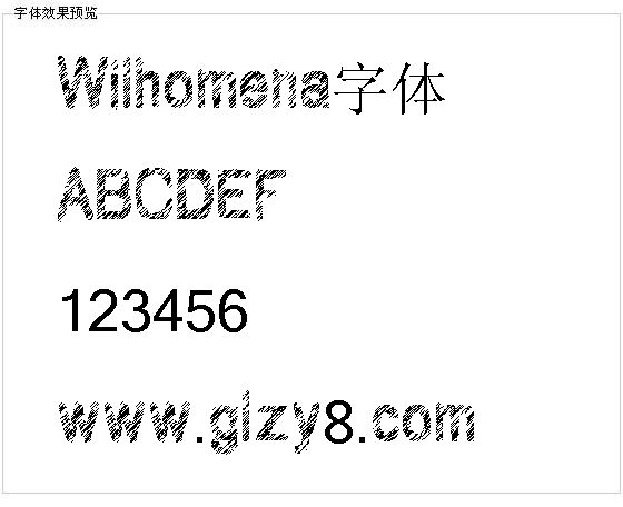 Wilhomena字体