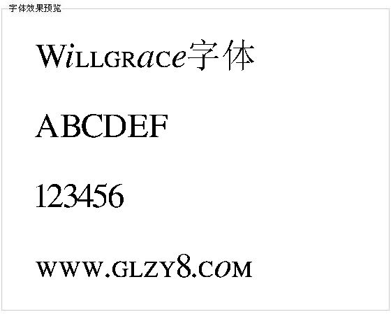 Willgrace字体