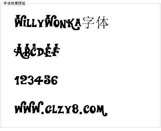 WillyWonka字体