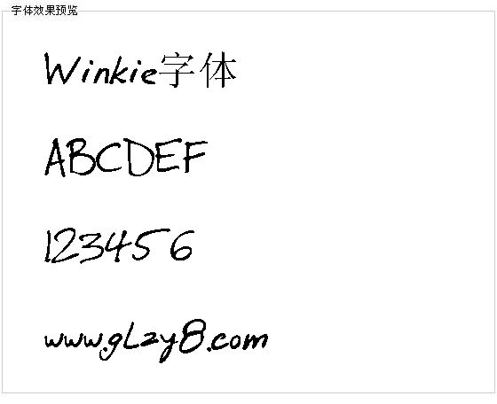 Winkie字体