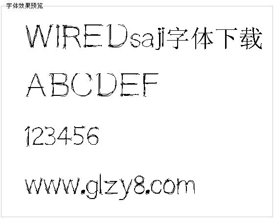 WIREDsaji字体下载