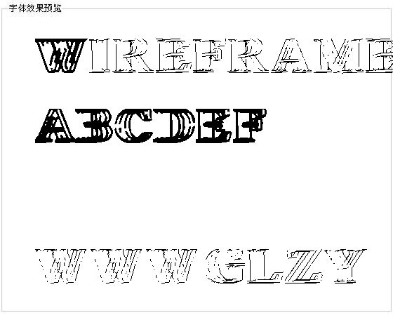 Wireframedavenport字体