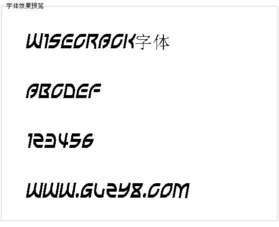 Wisecrack字体