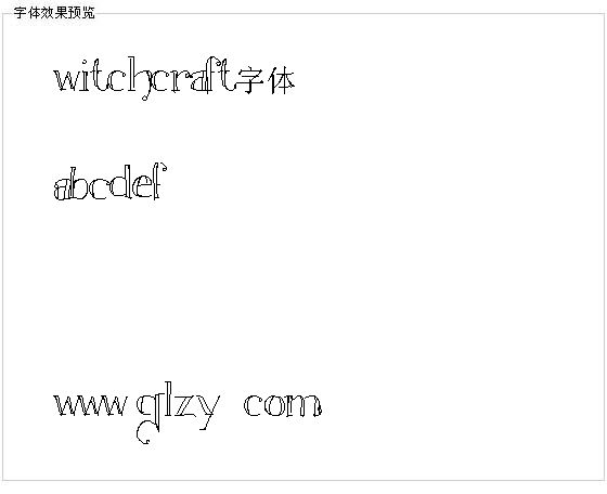 Witchcraft字体