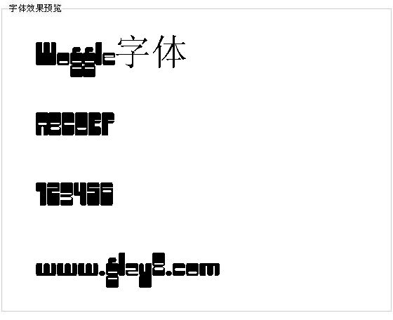 Woggle字体