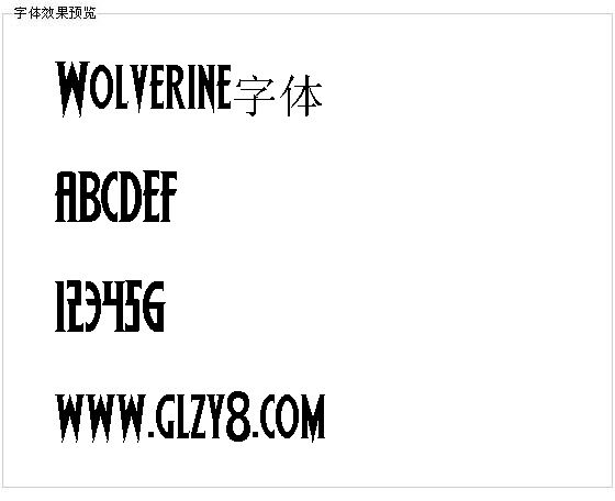 Wolverine字体